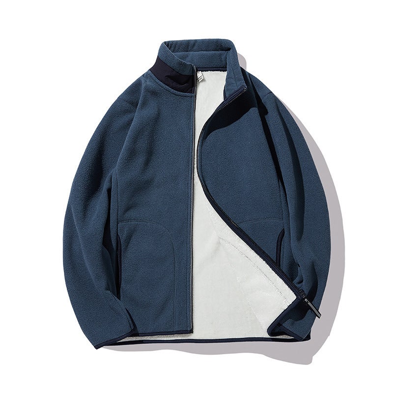 Lamb Fleece Fleece Fleece Jacket Women'S Fleece Jacket Jacket Fleece-Lined Thick Warm Sweater Men'S Cardigan - Image 1