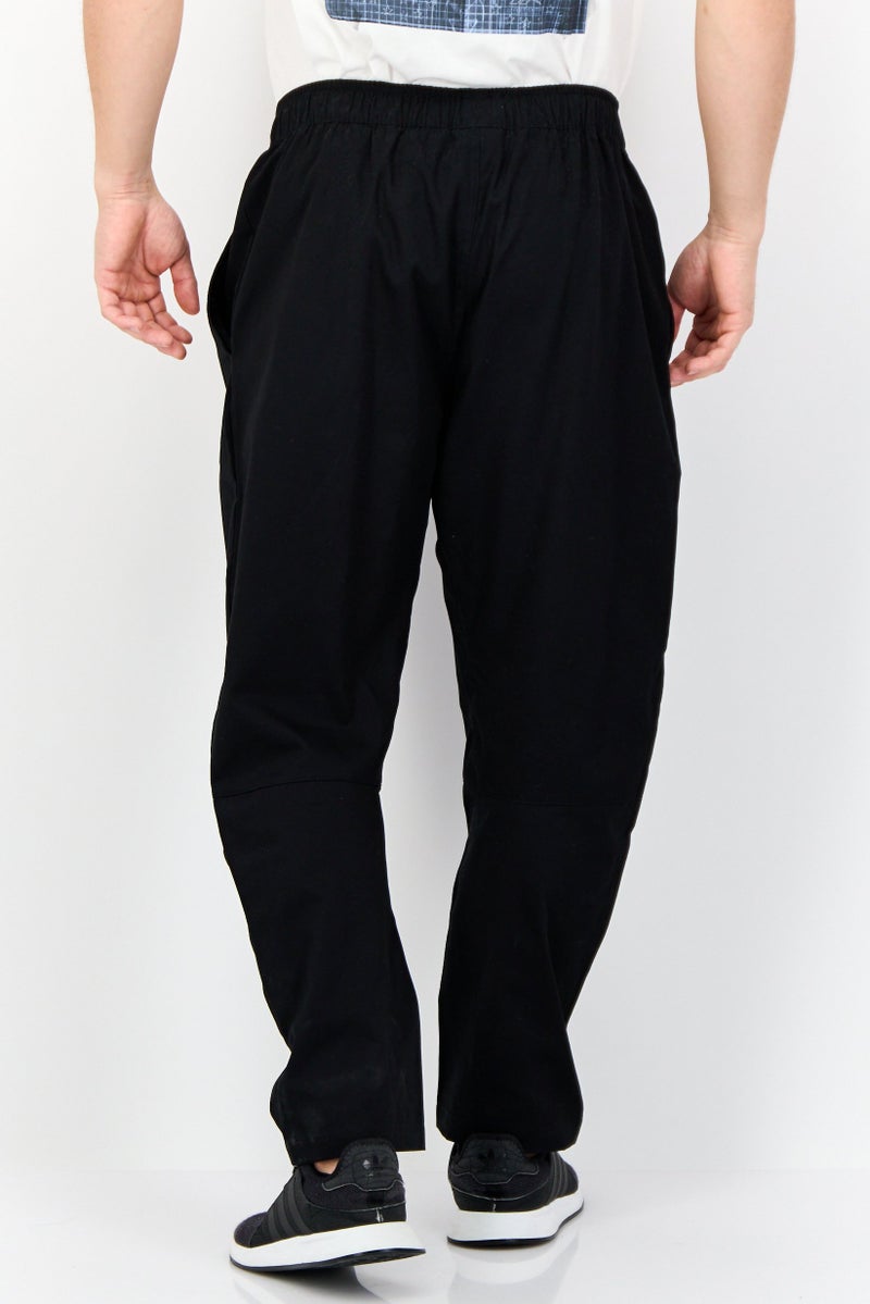 Reebok Men Sportswear Fit Embroidered Logo Outdoor Track Pants, Black - Image 3
