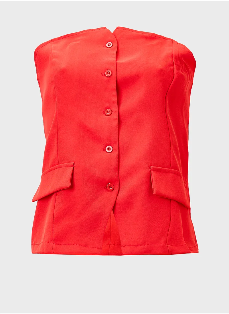 ELLA Bandeau Vest & Skirt Set