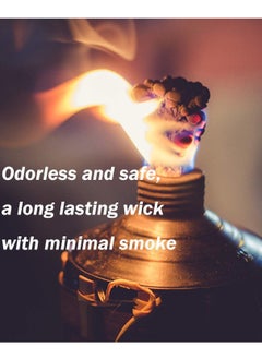 Y&D 12Pcs Long Lasting Tiki Fiberglass Replacement Wick for Outdoor Torch Patio Lighting Garden Lamp Oil DIY Candle  - Image 4