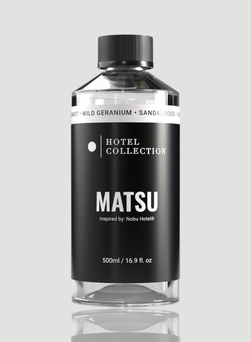 Matsu Fragrance Oil Blend - Hotel Inspired for Luxury Essential Oil Diffusers - Aromatherapy Scent Diffuser Oil - Bergamot, Wild Geranium, and Sandalwood - 120 mL, 4.1 fl oz