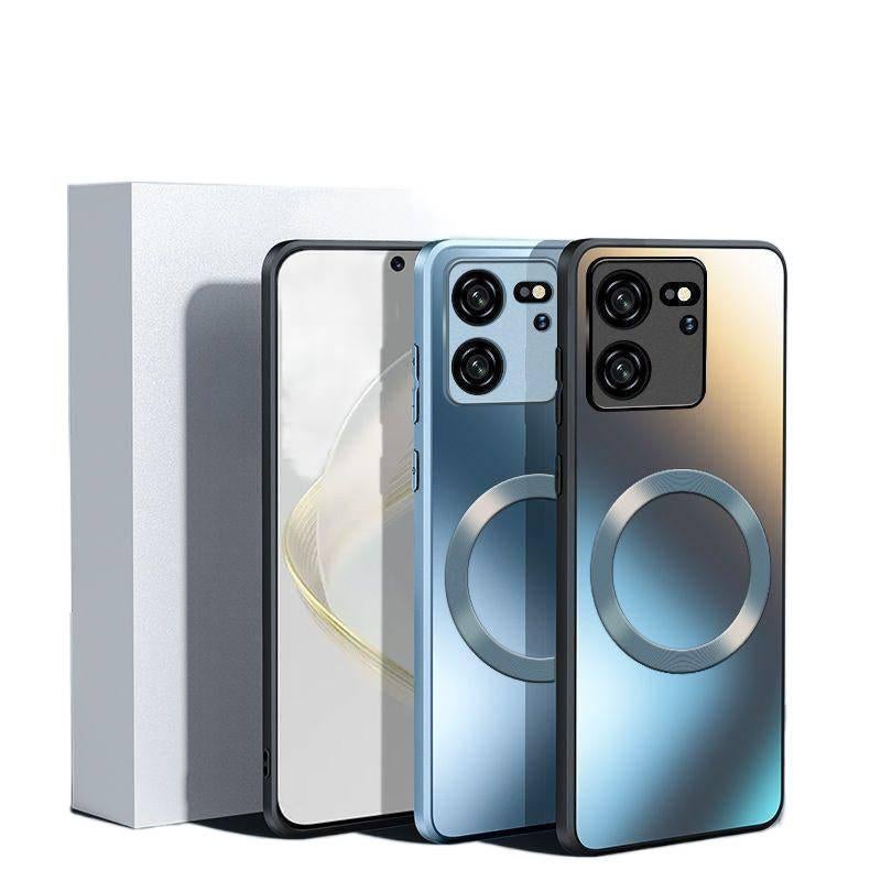 غطاء MagSafe بPC لـ Redmi Note 13 Pro مع مقاوم للصدمات وحماية من السقوط مع مقاوم للصدمات مع مغناطيس قوي مع ملمس غير لامع باللون أبيض مغناطيسي باللون الأبيض باللون الأحمر - Image 4