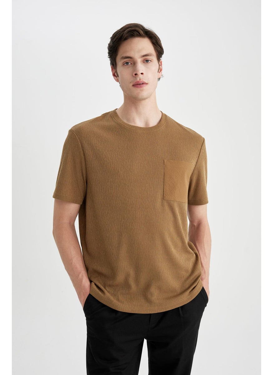 Man Regular Fit Crew Neck Short Sleeve T-Shirt