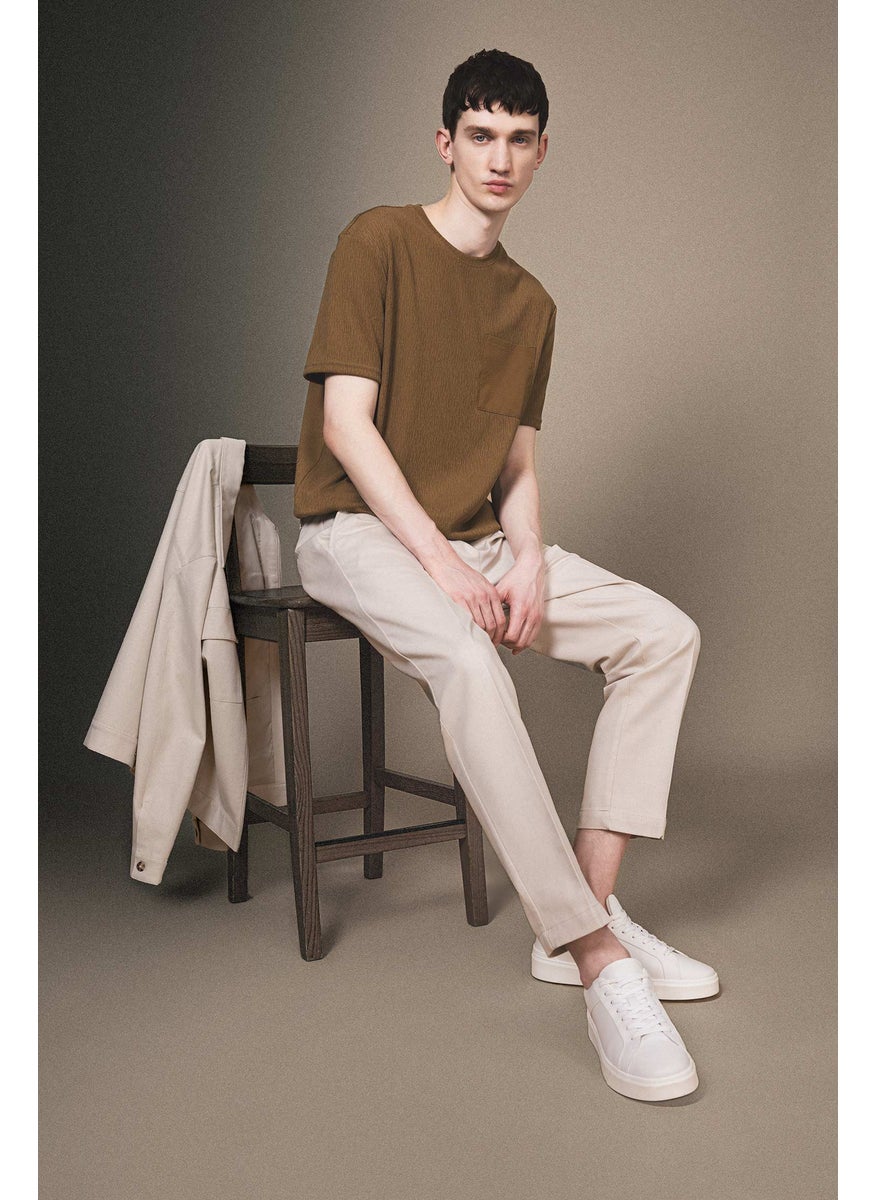 Man Regular Fit Crew Neck Short Sleeve T-Shirt