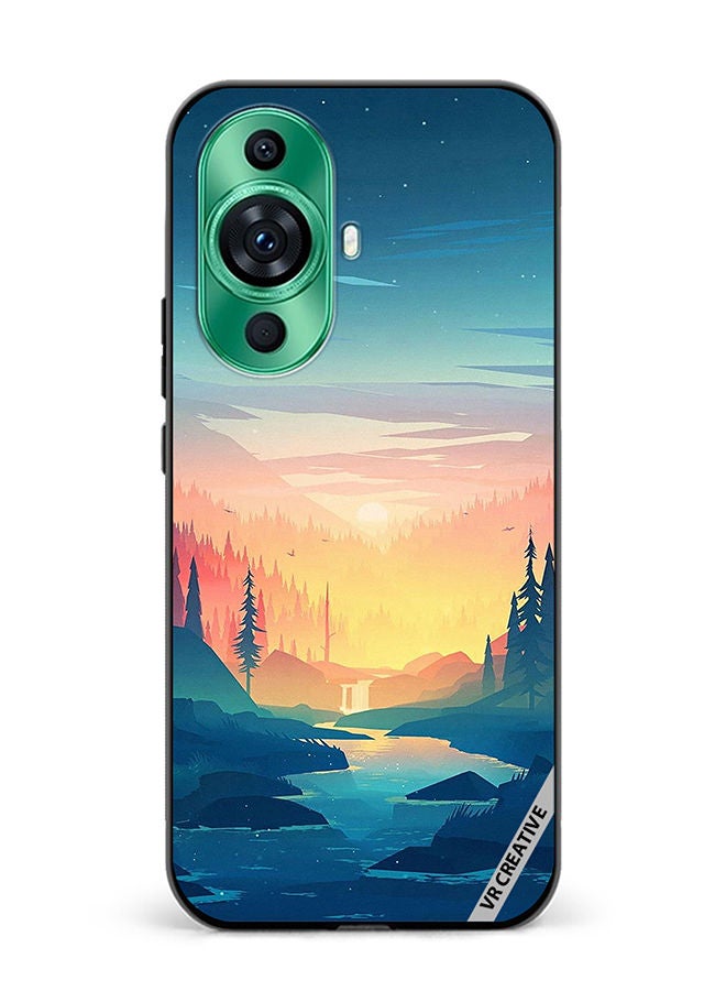 VR CREATIVE Protective Case Cover For Huawei nova 11 Sunrise Scenery Design Multicolour - Image 1