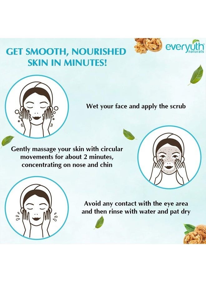 Everyuth - Naturals Exfoliating Walnut Scrub, 100gm, Tube - Image 1