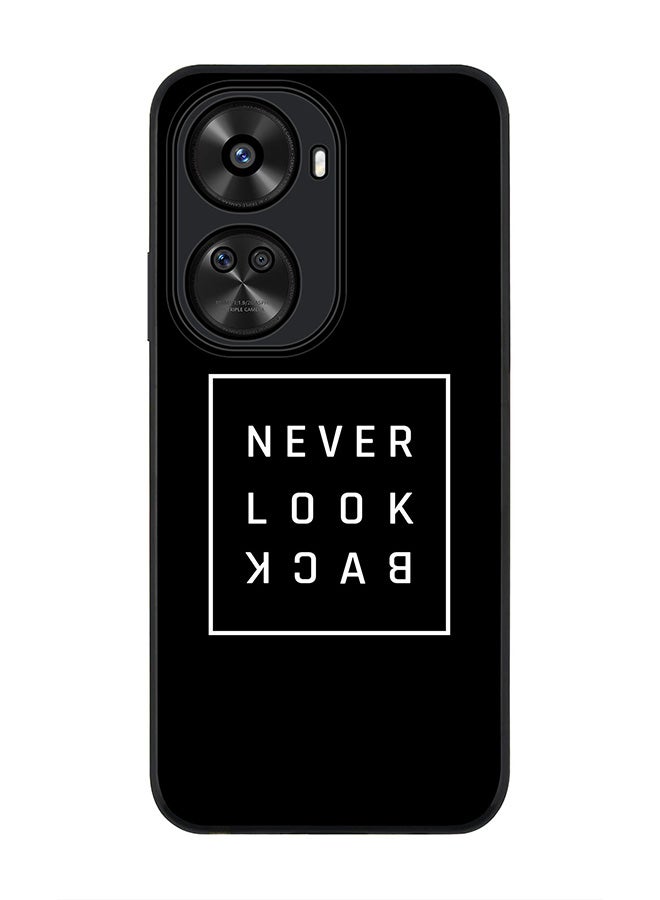 Stylizedd حافظة سوداء متينة لهاتف هواوي نوفا 12 SE / هواوي نوفا 11 SE 4G، حافظة رفيعة مرنة مضادة للصدمات من TPU جل - لا تنظر إلى الوراء - Image 1