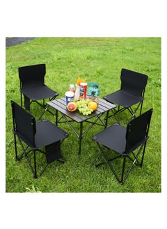 ECVV Outdoor Camping Folding Table - Dimensions 53(L)×50(W)×50(H) cm - Lightweight with Aluminum Table Top & Carry Bag - Perfect for Picnics, Cooking, Beach, Hiking, Fishing  - Image 2