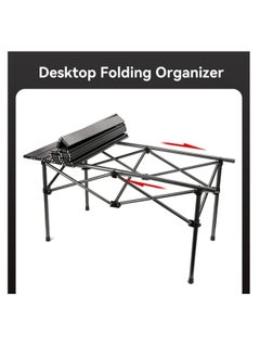 ECVV Outdoor Camping Folding Table - Dimensions 53(L)×50(W)×50(H) cm - Lightweight with Aluminum Table Top & Carry Bag - Perfect for Picnics, Cooking, Beach, Hiking, Fishing  - Image 4