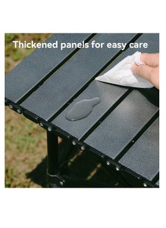 ECVV Outdoor Camping Folding Table - Dimensions 53(L)×50(W)×50(H) cm - Lightweight with Aluminum Table Top & Carry Bag - Perfect for Picnics, Cooking, Beach, Hiking, Fishing  - Image 5