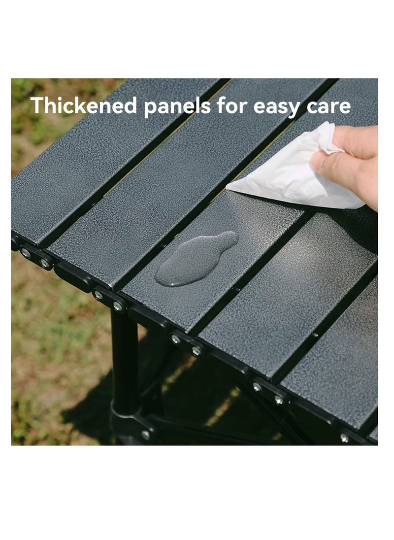 ECVV Outdoor Camping Folding Table - Dimensions 53(L)×50(W)×50(H) cm - Lightweight with Aluminum Table Top & Carry Bag - Perfect for Picnics, Cooking, Beach, Hiking, Fishing  - Image 5