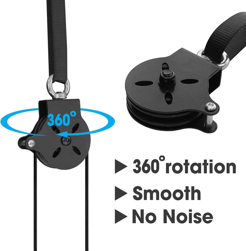 Yes4All ملحق بكرة كابل Yes4All مجموعة واحدة متوافقة مع قضبان أولمبية 2 بوصة بكرة سحب LAT بكرة صالة رياضية منزلية - Image 4