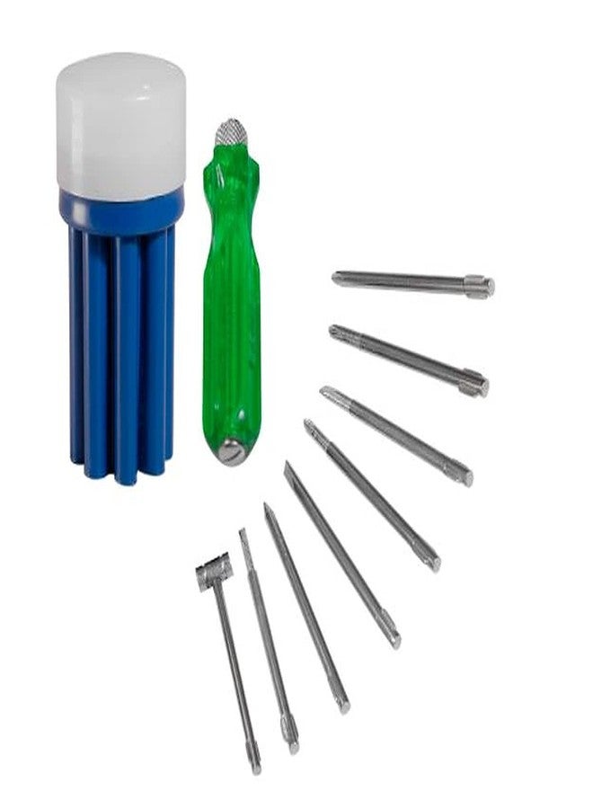 IONIX Screwdriver Set | Tool Set kit, Screwdriver Toolbox, Screwdriver Set for Home use, Pechkas Tool kit, 8 Blades Combination Screw Driver Set with Tester,9 Pieces, Blue - Image 1