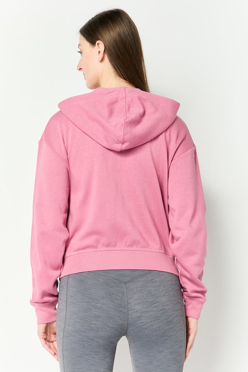 Nike Women Loose Fit Long Sleeve Outdoor Hoodie, Light Pink - Image 3