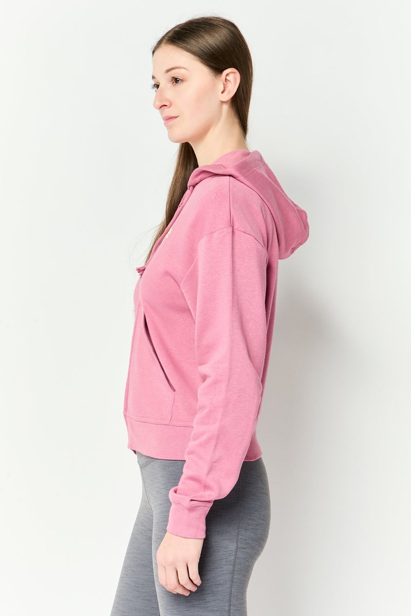 Nike Women Loose Fit Long Sleeve Outdoor Hoodie, Light Pink - Image 2