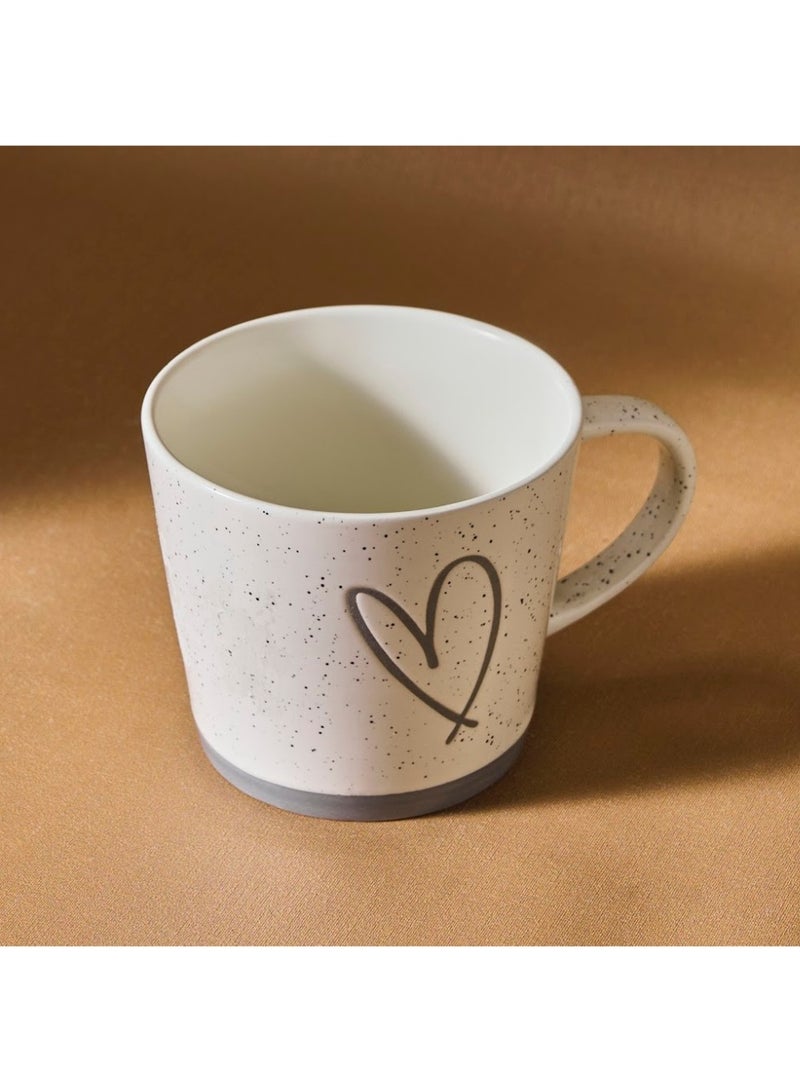 مج سيراميك ملون بنقشة قلب مميزة - سيراميك عالي الجودة للقهوة والشاي - Image 3