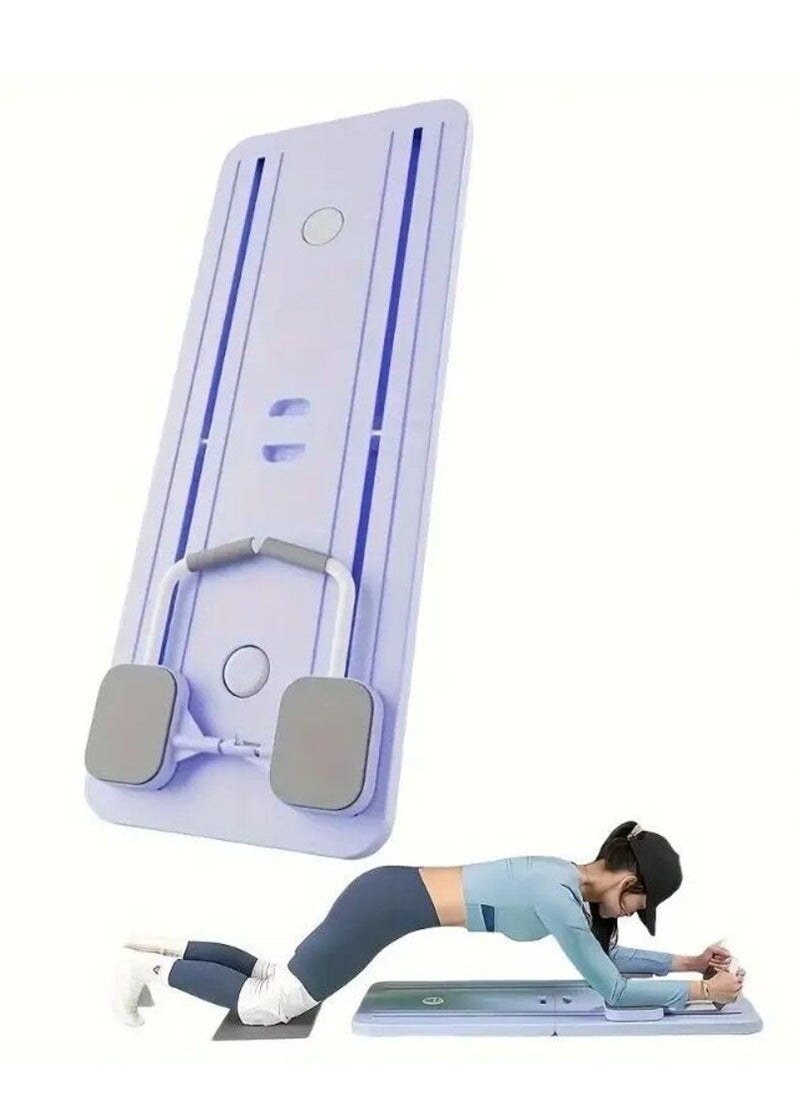 Generic Roller Abs Workout Equipment: Multifunction Automatic Rebound Abdominal Wheel - Foldable Home Gym Exercise Fitness Equipment Push Up Board for Strength Training Core Workout with Knee Pad Timer  - Image 1