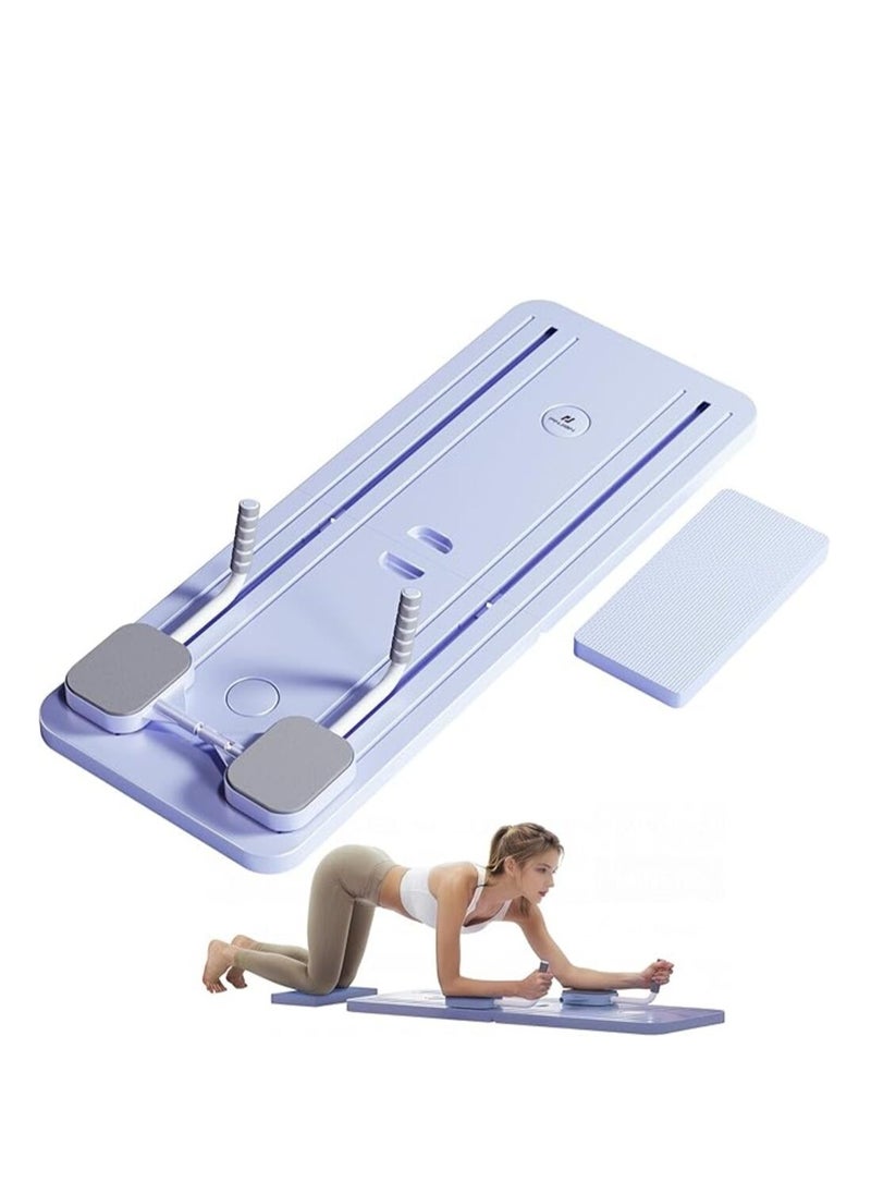 Generic Roller Abs Workout Equipment: Multifunction Automatic Rebound Abdominal Wheel - Foldable Home Gym Exercise Fitness Equipment Push Up Board for Strength Training Core Workout with Knee Pad Timer  - Image 2