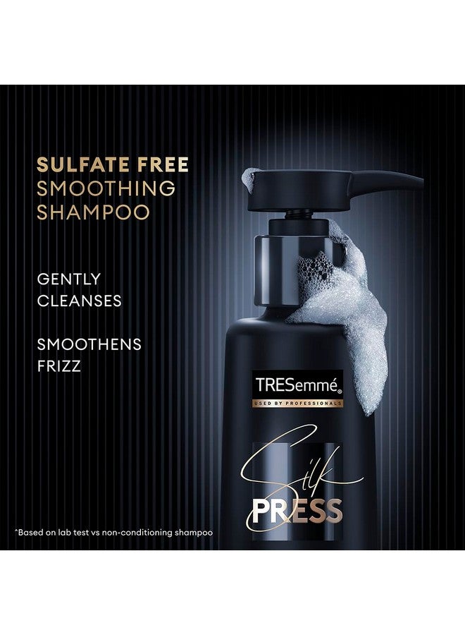 TRESemmé TRESemme Silk Press Smoothing Shampoo 375ml | Sulfate-Free Shampoo | Salon-Like Straight Hair - Image 4