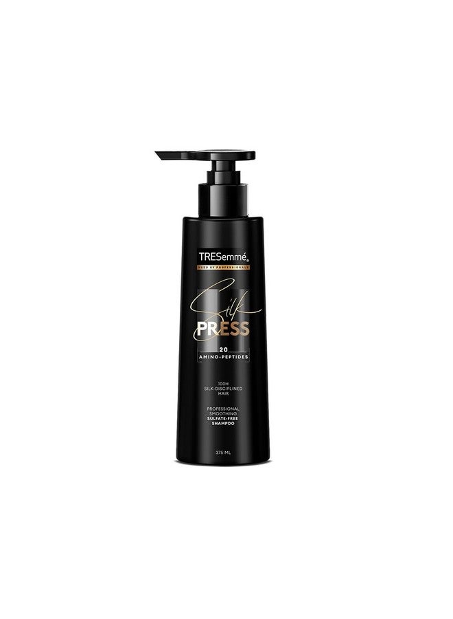 TRESemmé TRESemme Silk Press Smoothing Shampoo 375ml | Sulfate-Free Shampoo | Salon-Like Straight Hair - Image 1