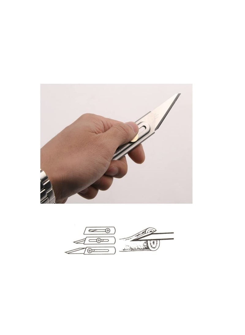 اولفا OLFA CK-2 سكينة حرفية بشفرات من الفولاذ المقاوم للصدأ مقاس 20 مم - Image 2