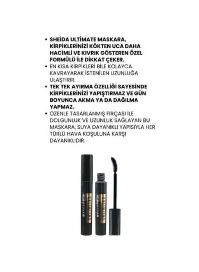 Sheida Myscara Unlimited Curl Maskara - Siyah - Image 5
