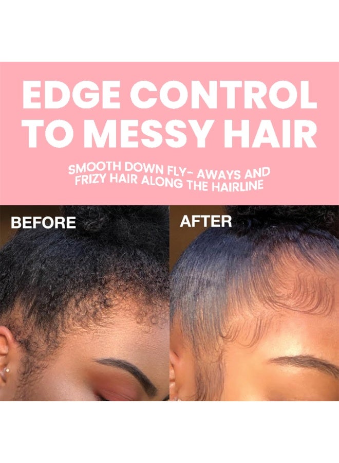 Luxfume Edge Control Gel with Castor Oil Keratin and Rosemary Strong Hold Shine and Styling No Residue Non Greasy Formula for Smooth Edges All Hair Types Max Hold Edge Control Gel Watermelon 30g - Image 3