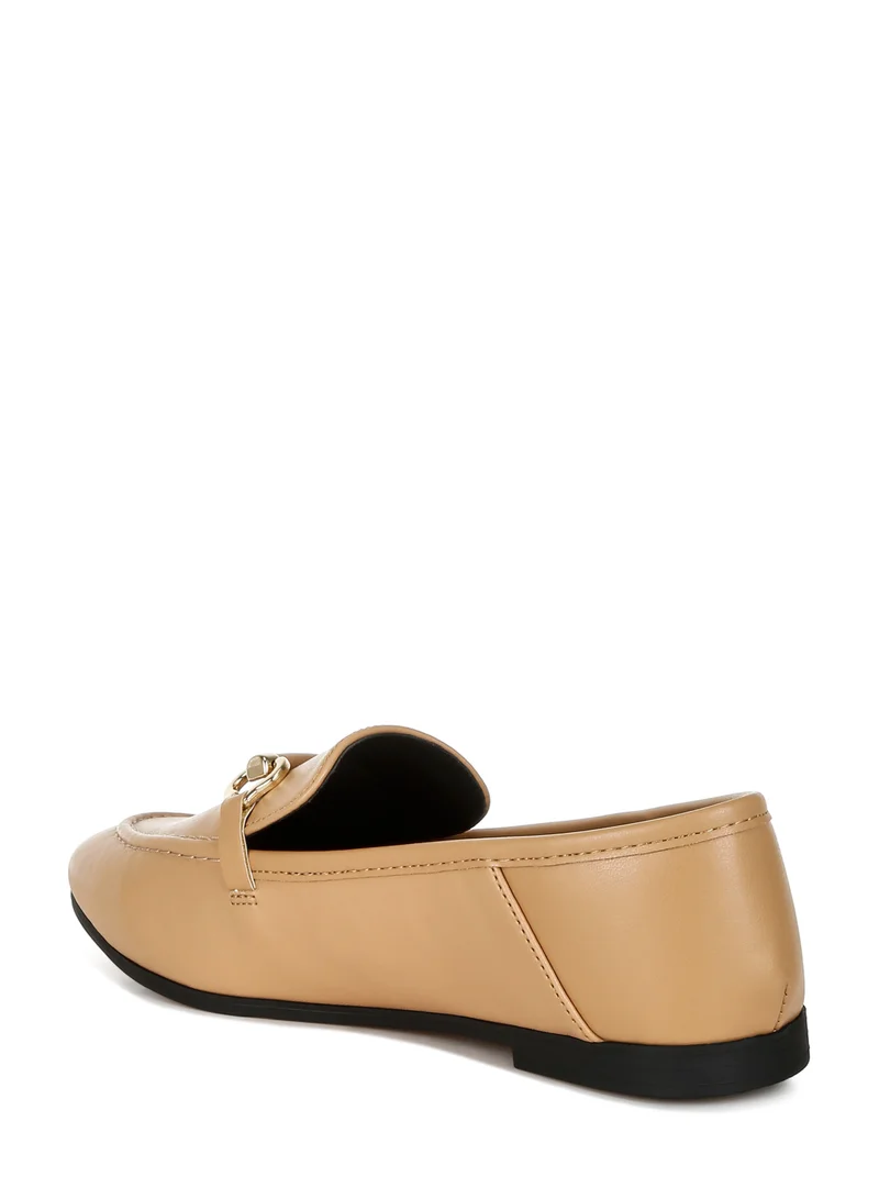 London Rag Horsebit Embellished Loafers in Tan