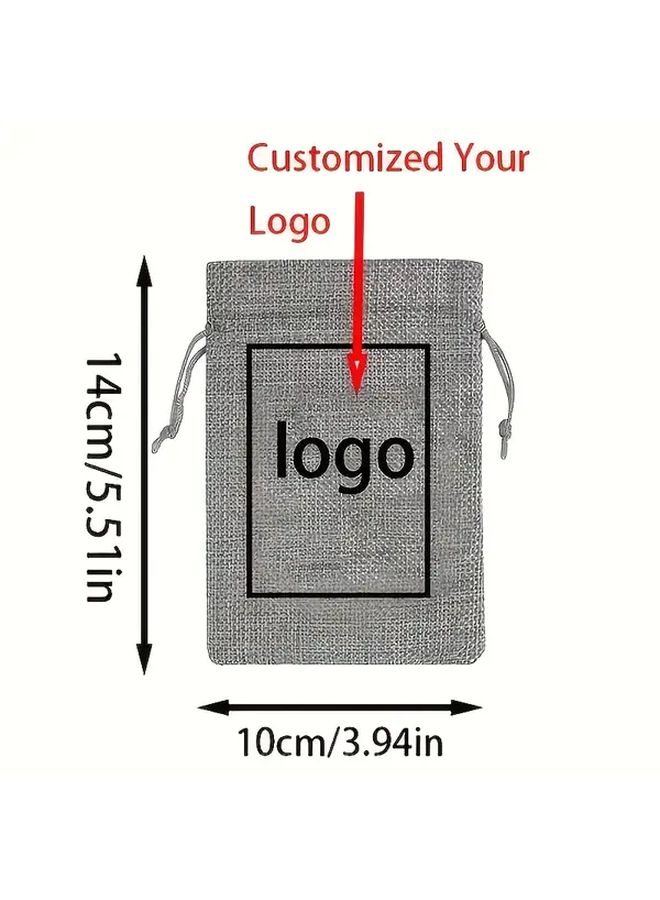 Grey Drawstring Gift Bags 10x14 30pcs For Jewelry Party Favors Organizer - Image 3