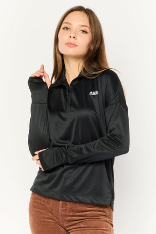 Women High Neck Long Sleeve Brand Logo Top, Black - pzsku/Z1E87EDDDFD3E53B54679Z/45/_/1739974000/0ff4e61a-701a-46ea-bb6e-e7206e440fc5