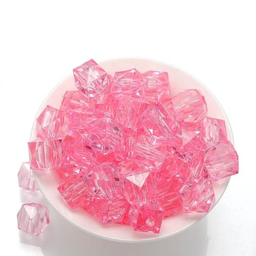 HYSTYLE 500pcs 10mm Transparent Multicolor Acrylic Dispersed Beads Loose Beads for Jewelry Making - Image 4