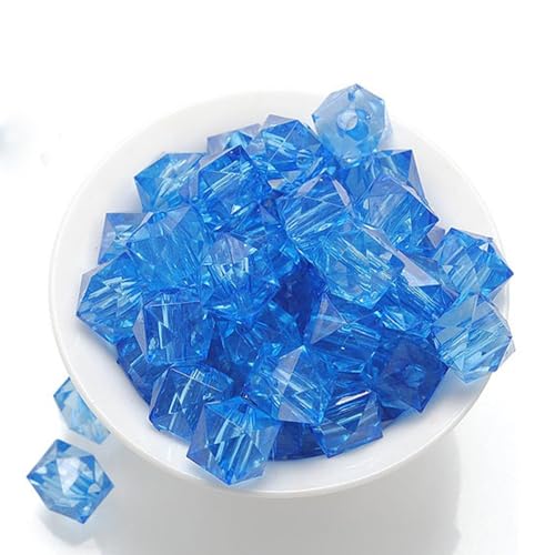 HYSTYLE 500pcs 10mm Transparent Multicolor Acrylic Dispersed Beads Loose Beads for Jewelry Making - Image 5