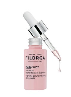 Filorga NCEF-Shot Revitalizing Ultraconcentrated Face Serum, Anti-Aging Serum, Concentrated Wrinkle Reducing Treatment for Radiant & Firmer Skin, Reduced Wrinkles in 10 days, 0.5 FL.OZ
