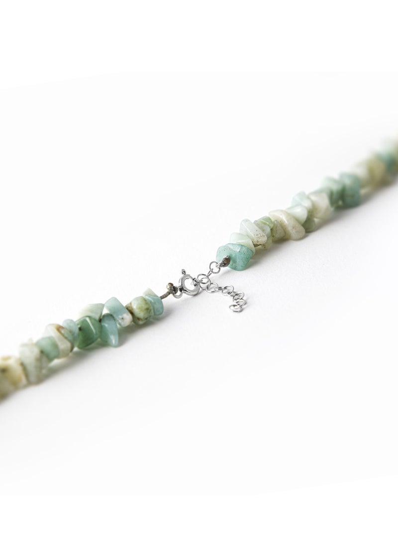 Minza " Ibiza " Pure 925 Sterling Silver, Jasper Stone, Handmade Necklace for Women, Pendant Necklace, 3.500 grams of Silver, Jewelry for Casual & Special Occasion - Image 4