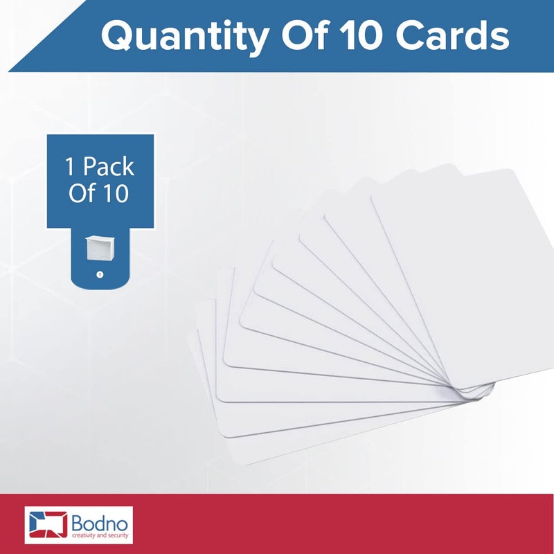Bodno 10 Pack - Bodno Premium CR80 30 Mil Graphic Quality PVC Cards - Image 3