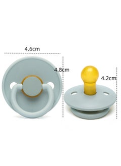 joybuy 2-Pieces Natural Latex Pacifier, Baby 0-6 Months,(Blue&Green)  - Image 3