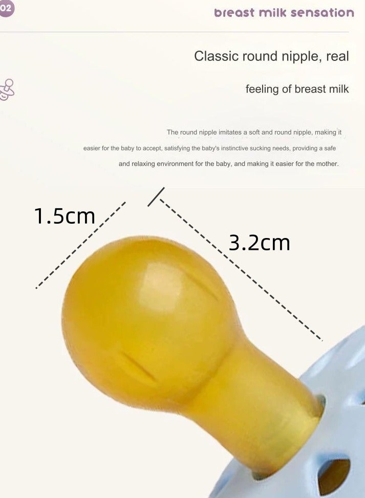 شراء جوي لهاية من اللاتكس الطبيعي، قطعتان، للأطفال من عمر 0 إلى 6 أشهر (أزرق وأخضر) - Image 4