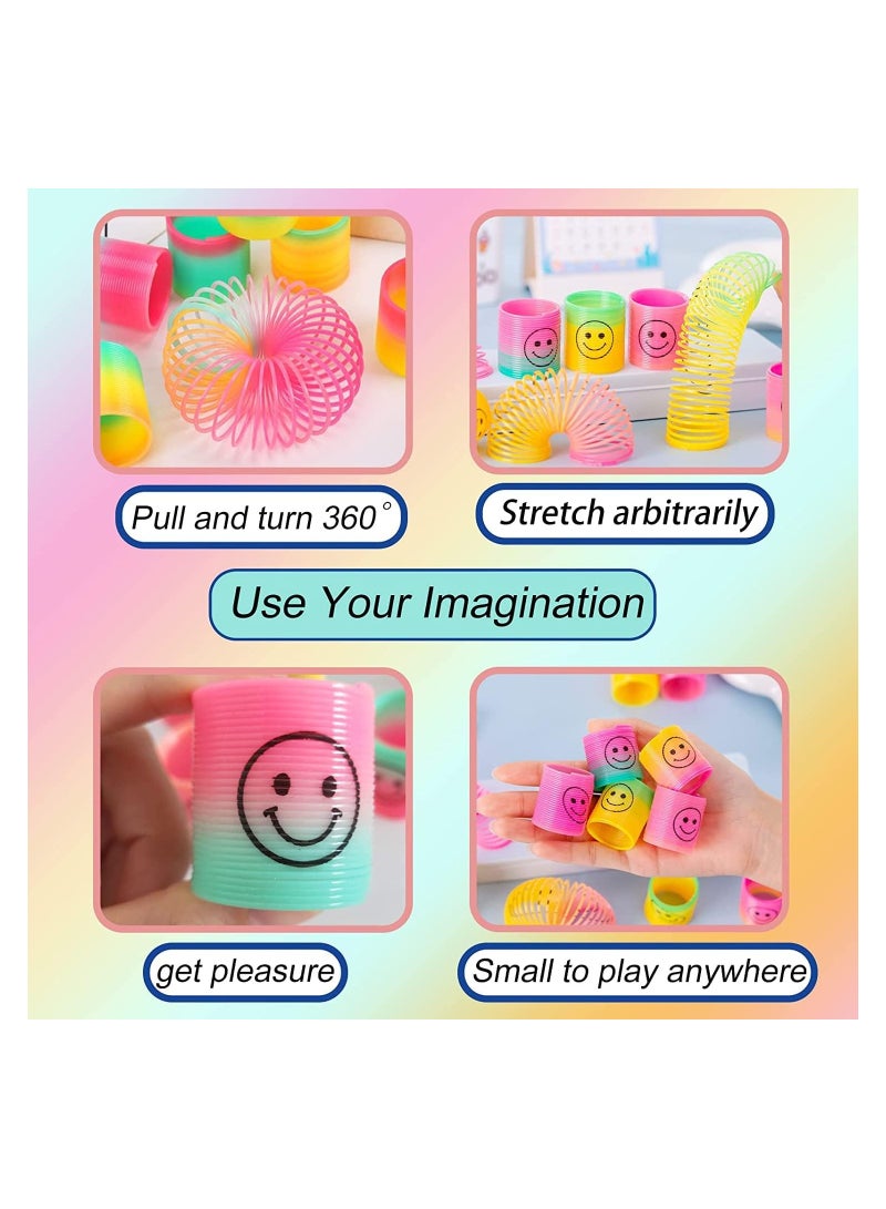 RATSAW 30 Pack Spring Rainbow Magic Fidget Stress Coil Mini Springs Bulk Toys for Party Favor Carnival Prize Birthday Goodie Bag Stuffers for Kids Boys Girls - Image 3