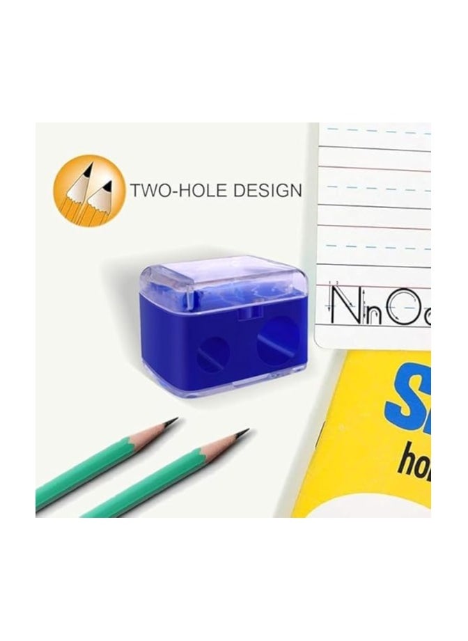 Generic Dual Pencil Sharpener for Eyebrow & Eye Pencils – 2-Hole Design for Precise Makeup  - Image 4