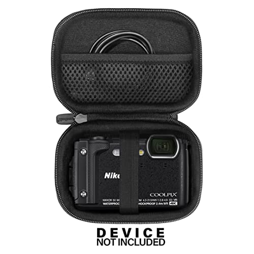 CaseSack Case for Nikon COOLPIX W300, AW130 Waterproof Camera, mesh pocket for SD cards, charge cord - Image 3