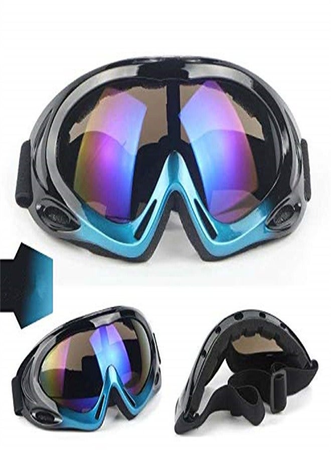 SYOSI 2 PCS Motorcycle Goggles - Dirt Bike ATV Motocross Anti-UV Adjustable Riding Offroad Protective Combat Tactical Military Goggles for Men Women Kids Youth Adult  - Image 4