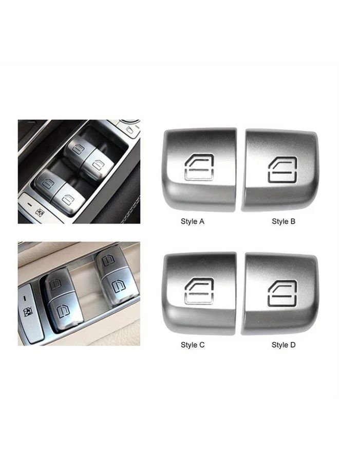 Style A Auto Window Switch Button Cover Cap Assembly for Car Locking Position Lossless Replacement - Image 1