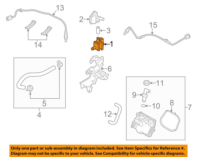 Mazda PE0118751 Vapor Canister Purge Solenoid