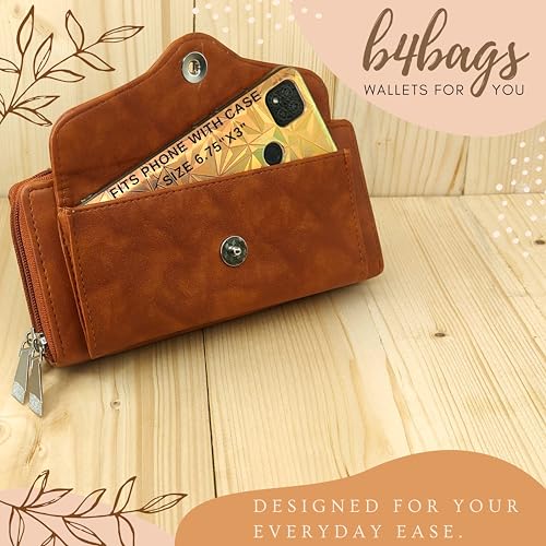 b4bags Wallet for Women | Stylish Clutch for Daily Use | Ladies Hand Purse | Return Gifts for Girls (Tan) - Image 3