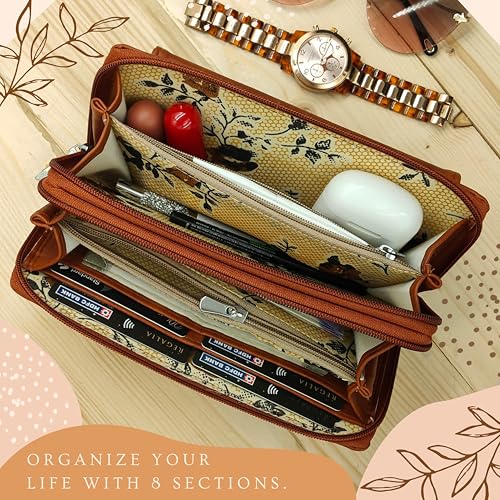 b4bags Wallet for Women | Stylish Clutch for Daily Use | Ladies Hand Purse | Return Gifts for Girls (Tan) - Image 2