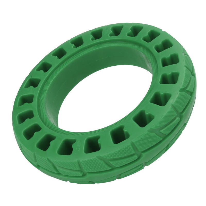 Electric Scooter Tire: 1 Green Solid Honeycomb Tire - Shock Absorbing Anti Skid Explosion Proof Replacement Tire for Electric Scooter Front Or Rear Wheel - Image 5