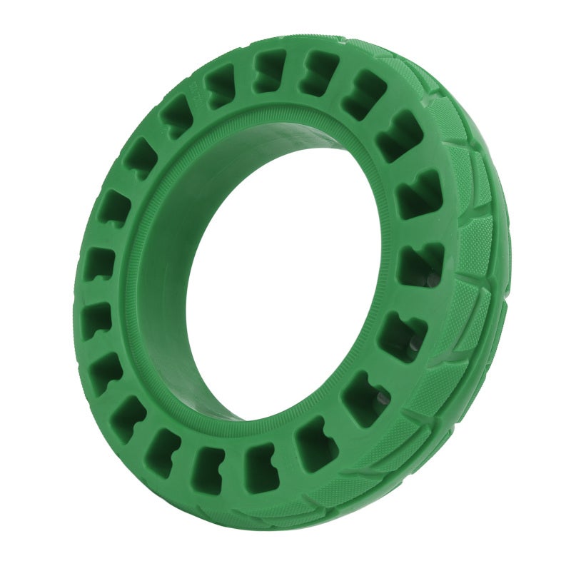 Electric Scooter Tire: 1 Green Solid Honeycomb Tire - Shock Absorbing Anti Skid Explosion Proof Replacement Tire for Electric Scooter Front Or Rear Wheel - Image 3