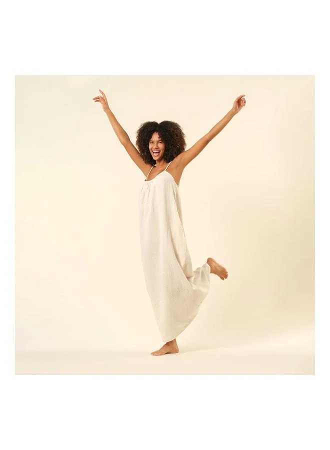 Zsa Zsa Zsu  Tavas Strap Dress - Ecru. for Women | Best Price UAE