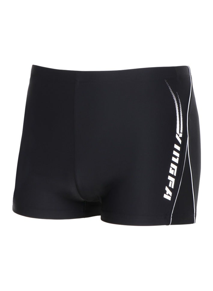 KUYING New High Waisted Flat Angle Swimming Trunks 