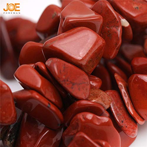 JOE FOREMAN 7-8mm Red Jasper Chips Beads for Jewelry Making Natural Gemstone Semi Precious 34" JOE FOREMAN - Image 3